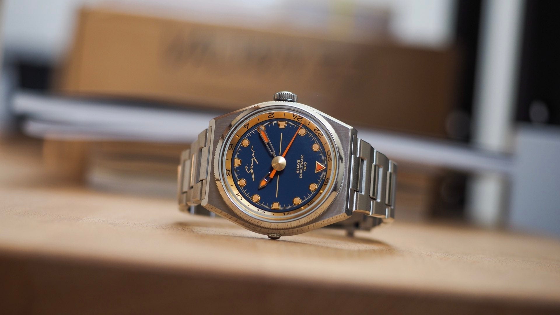 Photo: collectivehorology.com Singer Launches 1970 DualTrack: A Bold New GMT Design Direction