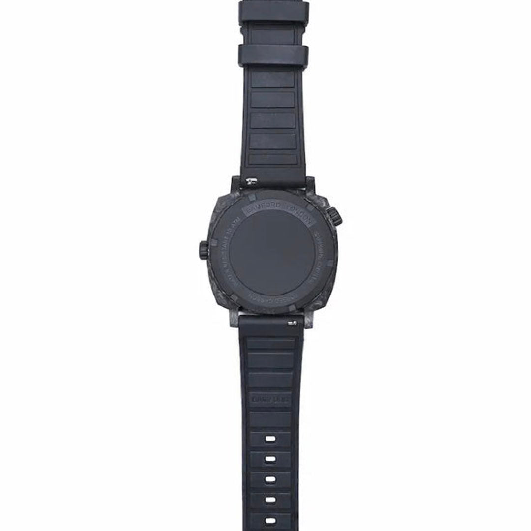 Bamford London GMT Forged Carbon Deep Rich Dark Blue with Silver Accents (In-stock - Ships Now)