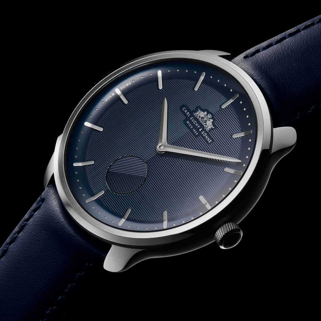 Carl Suchy & Söhne Waltz N°1 – Stainless Steel Case Blue Dial (Built to Order)