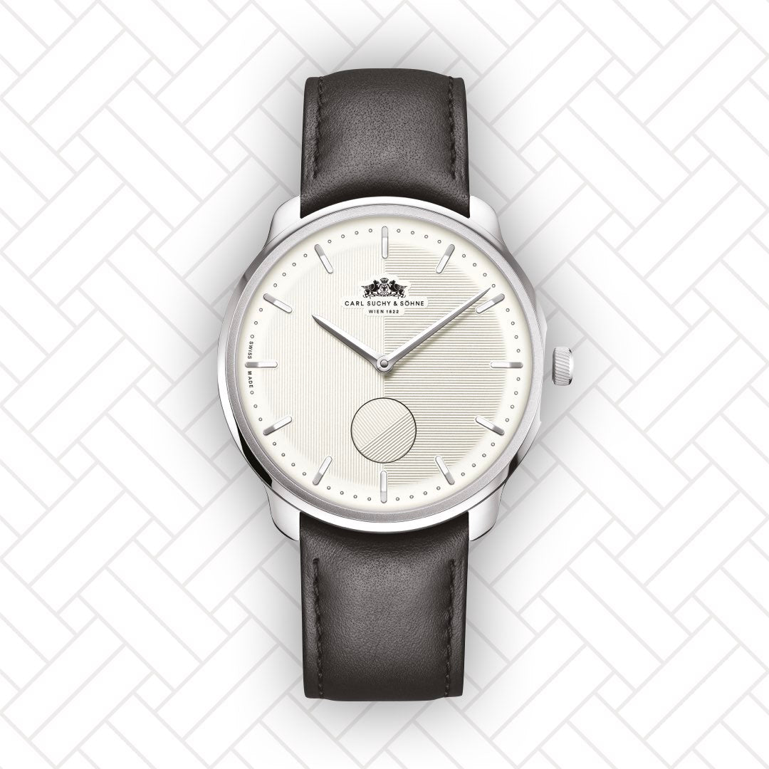 Carl Suchy & Söhne Waltz N°1 – Stainless Steel Case Silver Dial (Built to Order)