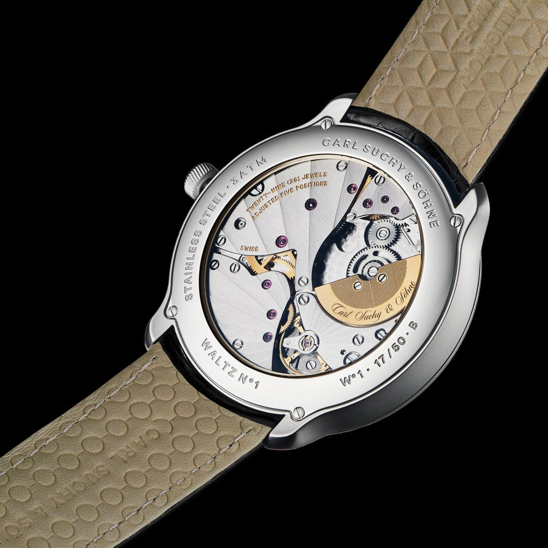 Carl Suchy & Söhne Waltz N°1 – Stainless Steel Case Silver Dial (Built to Order)