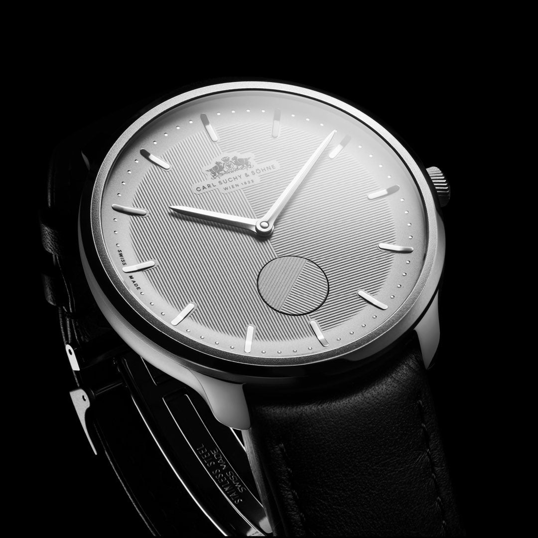 Carl Suchy & Söhne Waltz N°1 – Stainless Steel Case Silver Dial (Built to Order)