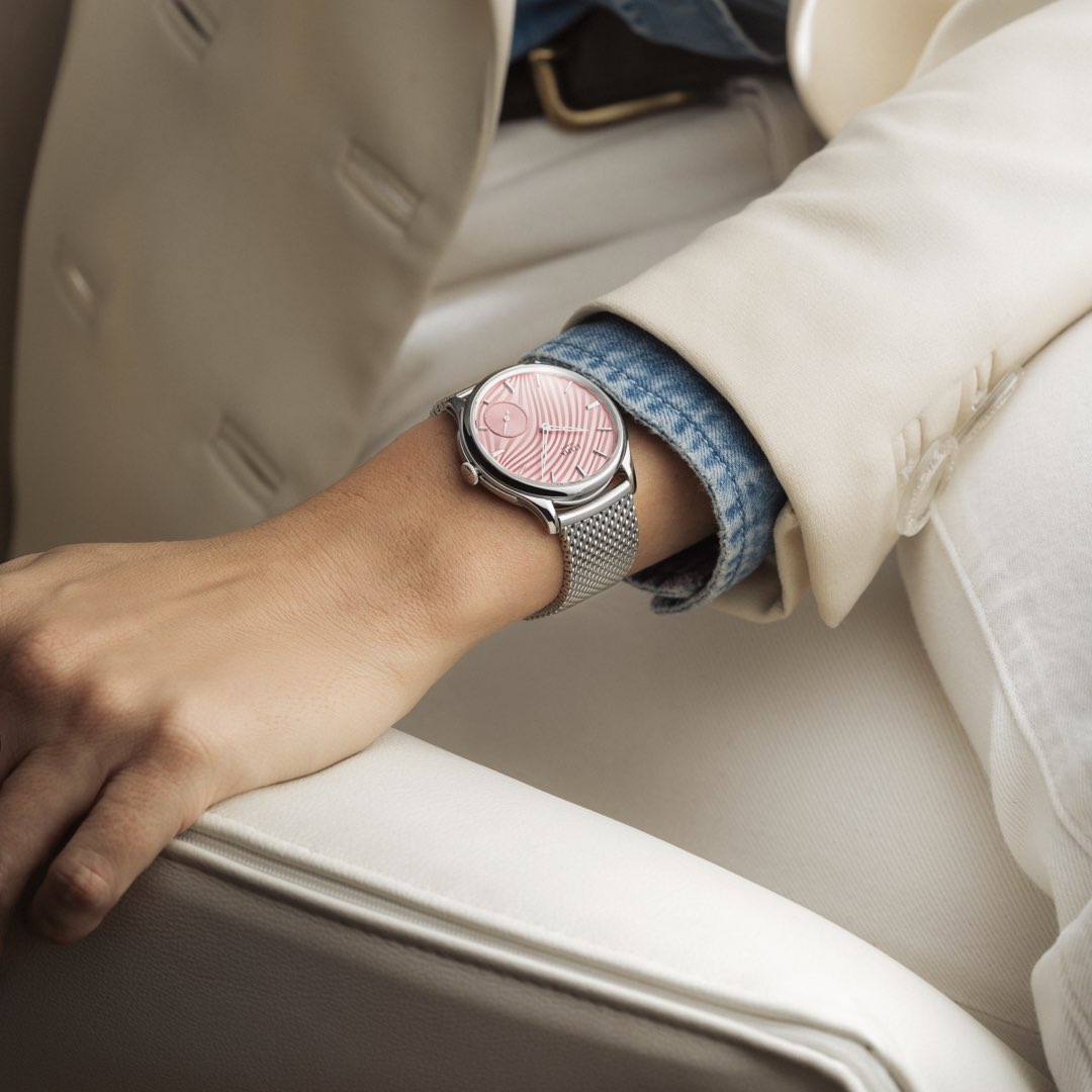 Czapek Promenade Plissé Rose 38mm (Limited Availability)
