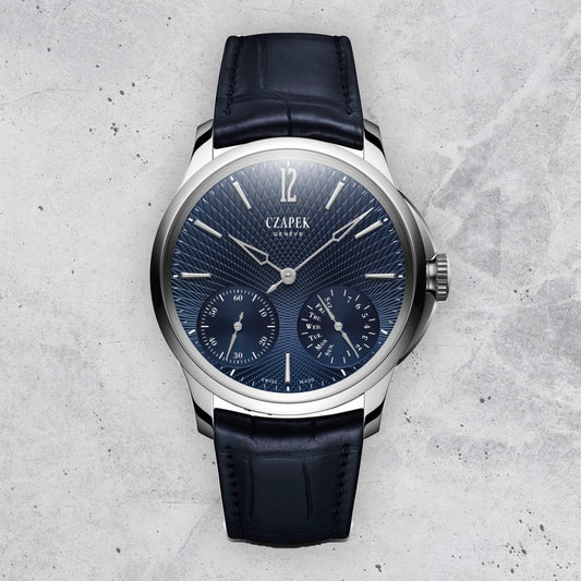 Czapek Quai des Bergues 40.5mm No. 17 Double Soleil Deep Blue (Pre-Order)