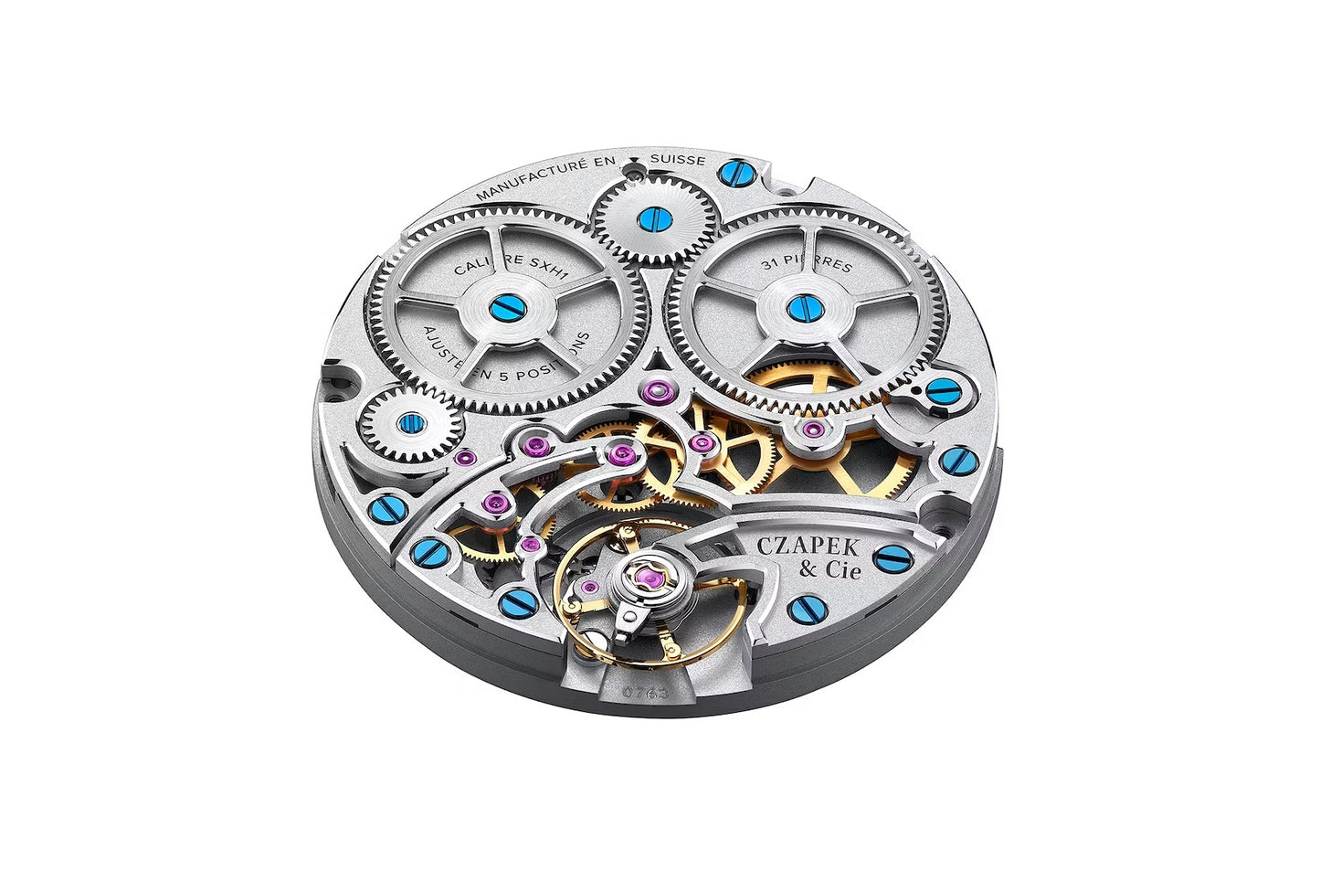 Czapek Quai des Bergues 40.5mm No. 17 Double Soleil Tuxedo Black (In-stock - Ships Now)