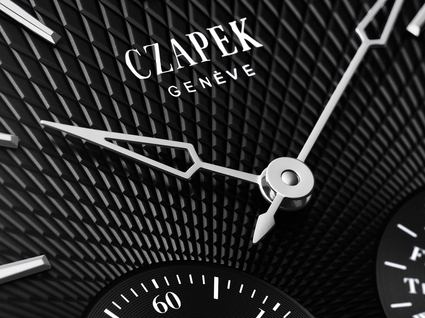 Czapek Quai des Bergues 40.5mm No. 17 Double Soleil Tuxedo Black (In-stock - Ships Now)