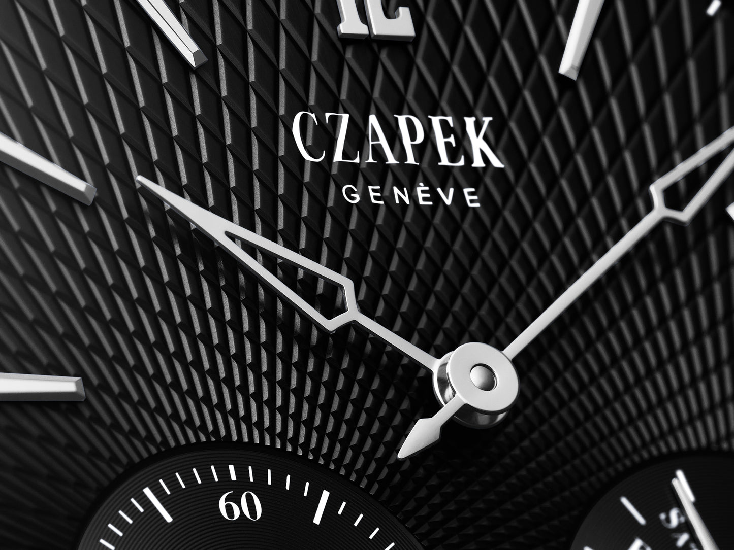 Czapek Quai des Bergues 40.5mm No. 17 Double Soleil Tuxedo Black (In-stock - Ships Now)