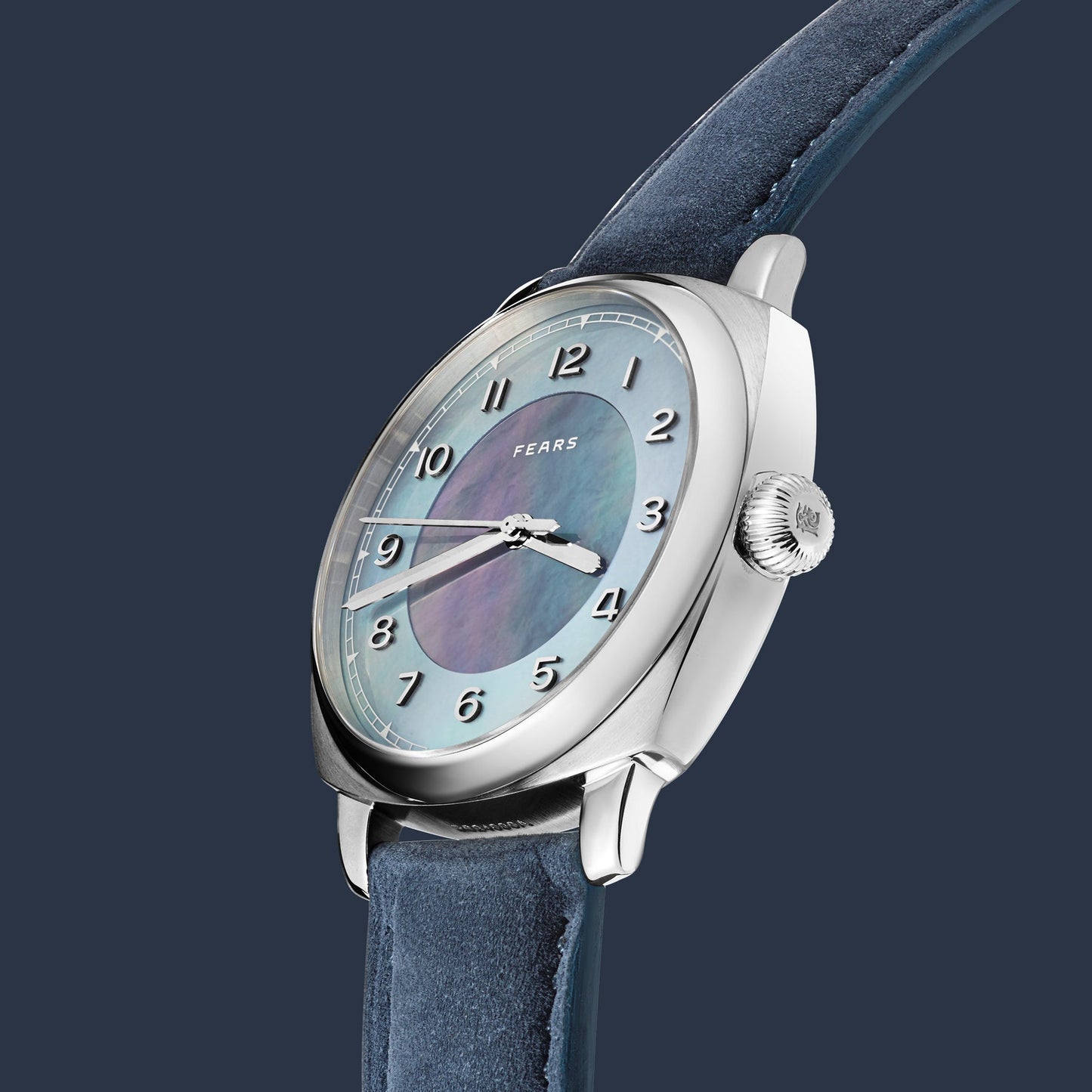 Fears Aegean Blue Buffalo Nubuck Strap