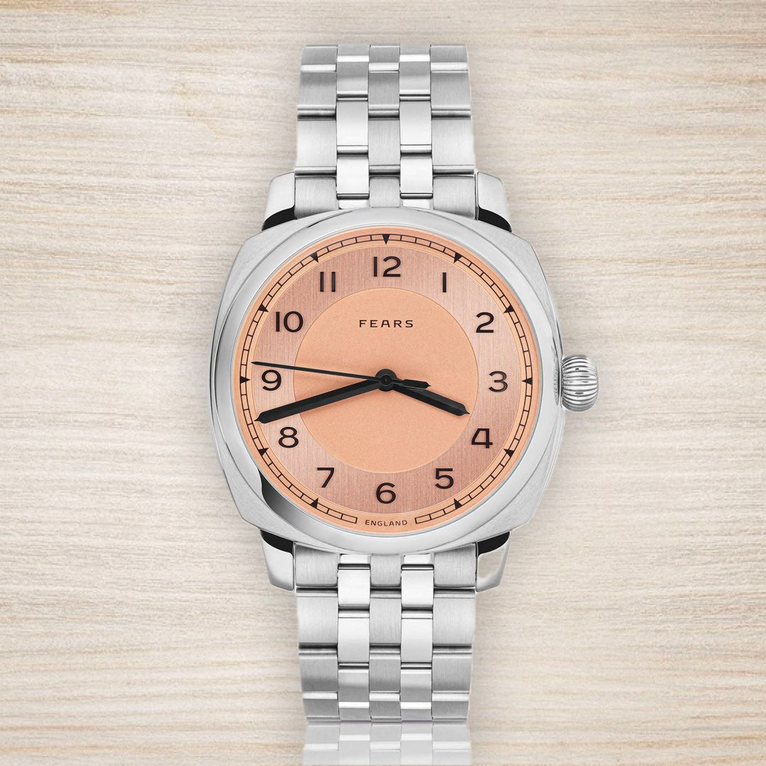 Fears Brunswick 40 Copper Salmon Dial (In Stock - Ships Now)