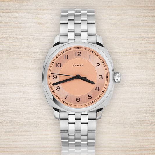 Fears Brunswick 40 Copper Salmon Dial (In Stock - Ships Now)