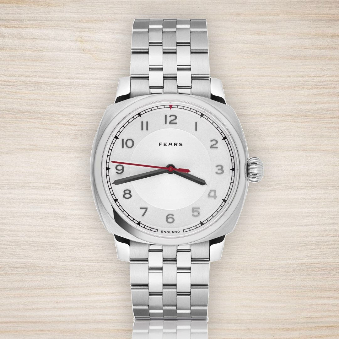 Fears Brunswick 40 Opaline White Dial (In Stock - Ships Now)