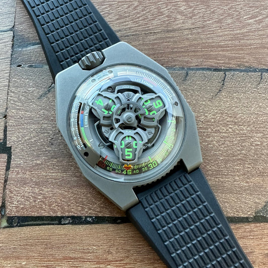 URWERK UR-100V P.02 - SpaceTime with GunMetal Finish (Pre-Owned)