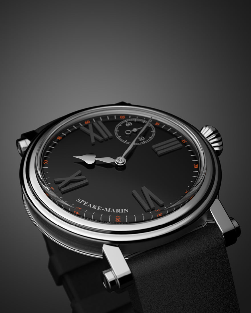 Speake-Marin Academic Black Tie 38mm (Special Order)