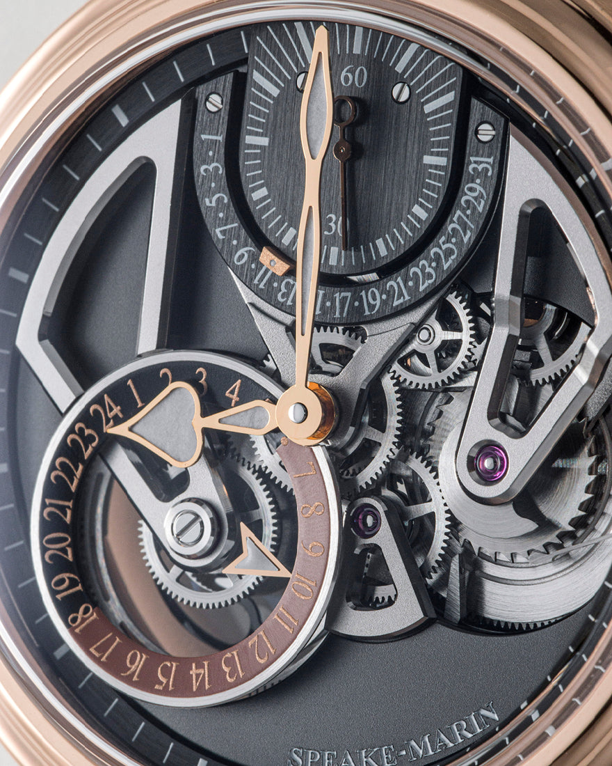 Speake-Marin Openworked Dual Time Red Gold 42mm (Special Order)