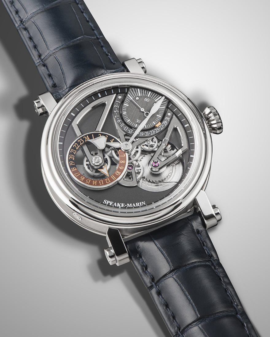 Speake-Marin Openworked Dual Time Titanium 42mm (Pre-Order)