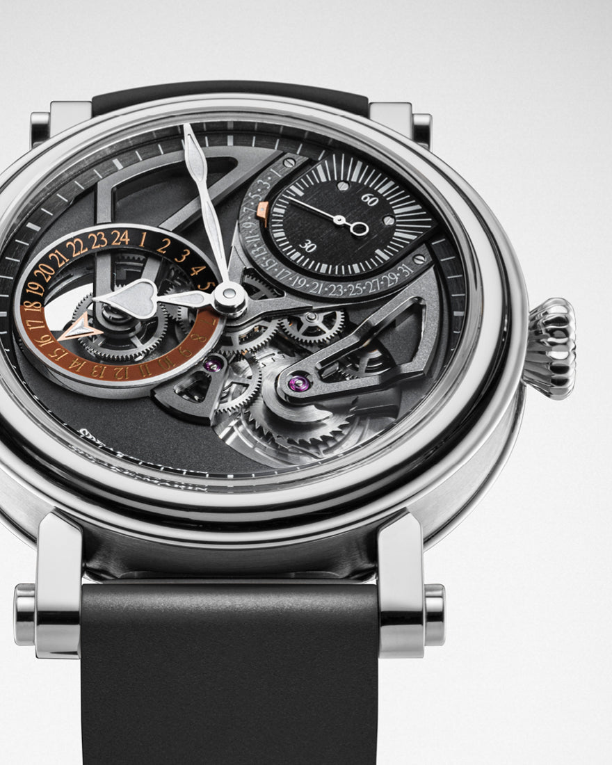 Speake-Marin Openworked Dual Time Titanium 42mm (Pre-Order)