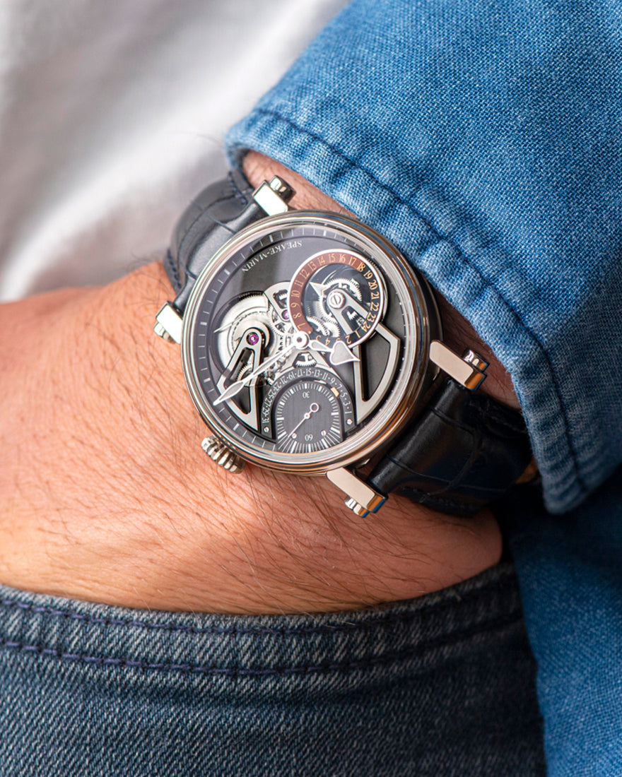 Speake-Marin Openworked Dual Time Titanium 42mm (Pre-Order)