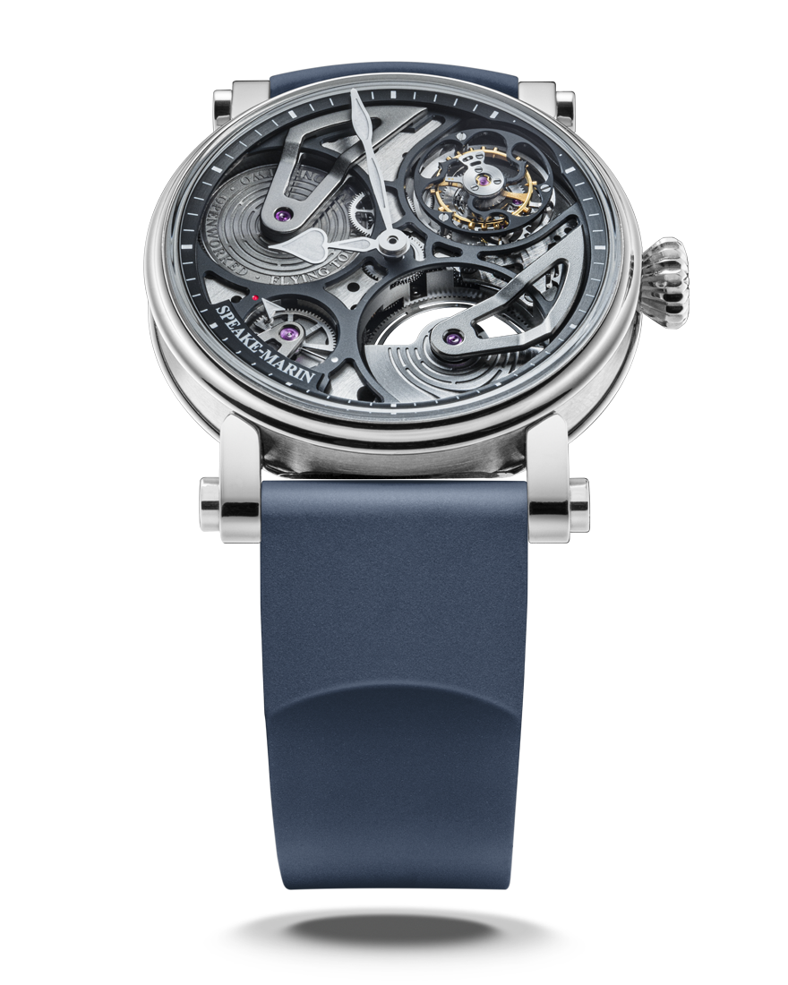 Speake Marin Openworked Tourbillon Titanium 42mm In stock Ships