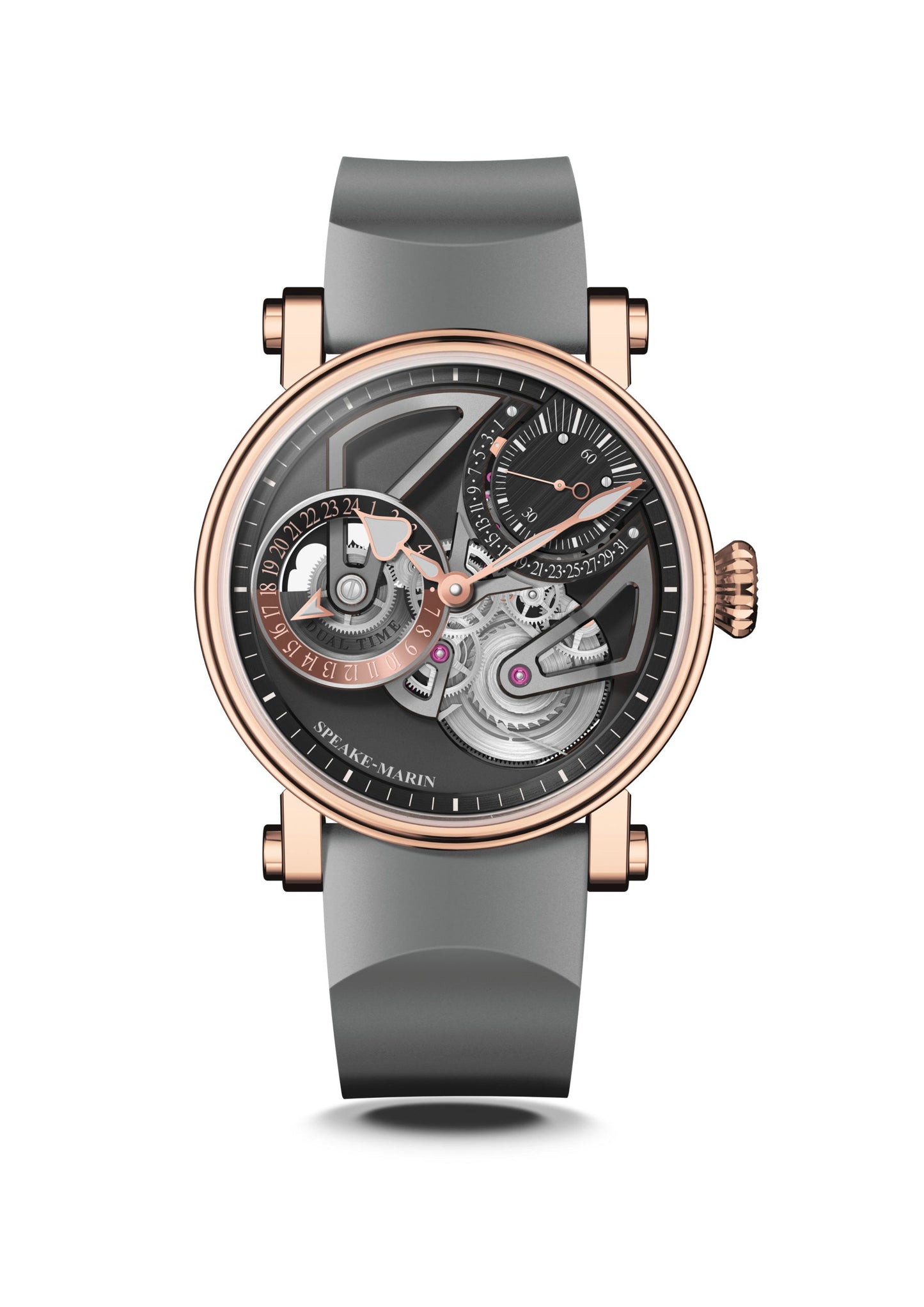 Speake-Marin Openworked Dual Time Red Gold 42mm (Special Order)