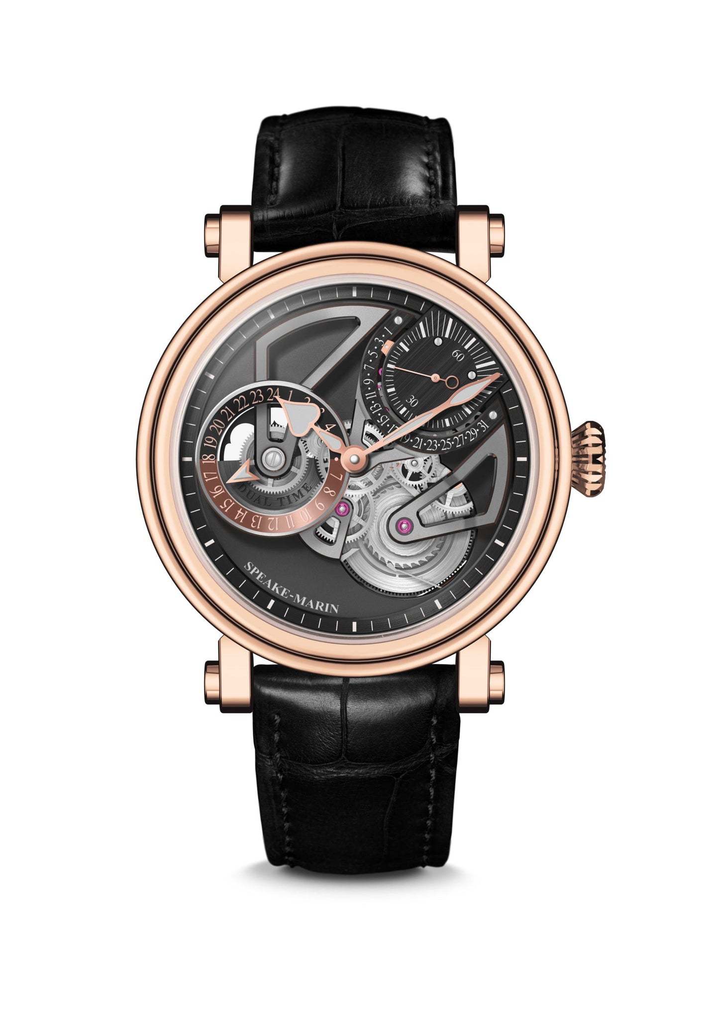 Speake-Marin Openworked Dual Time Red Gold 42mm (Special Order)