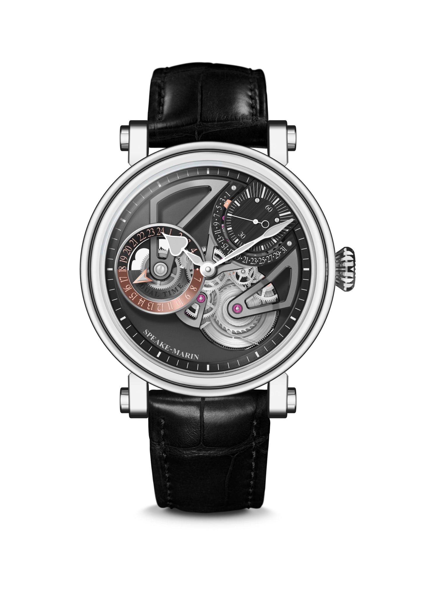 Speake-Marin Openworked Dual Time Titanium 38mm (Pre-Order)