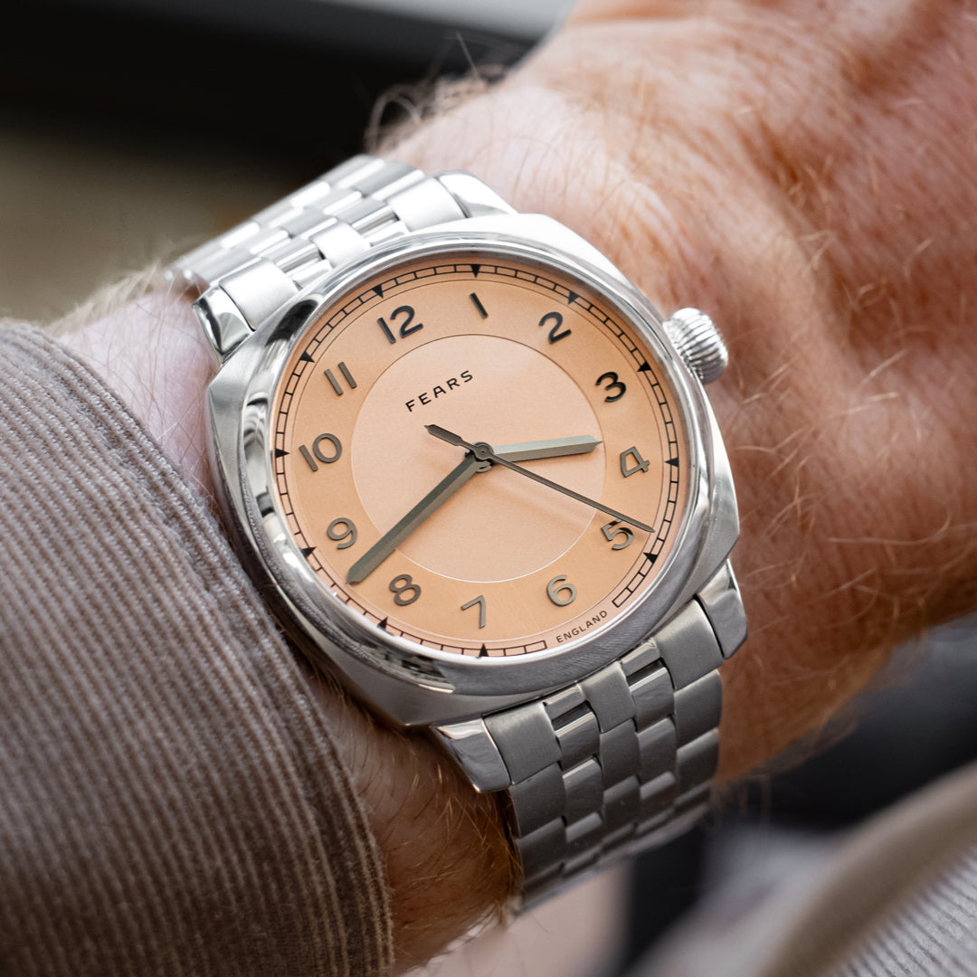 Fears Brunswick 40 Copper Salmon Dial (In Stock - Ships Now)