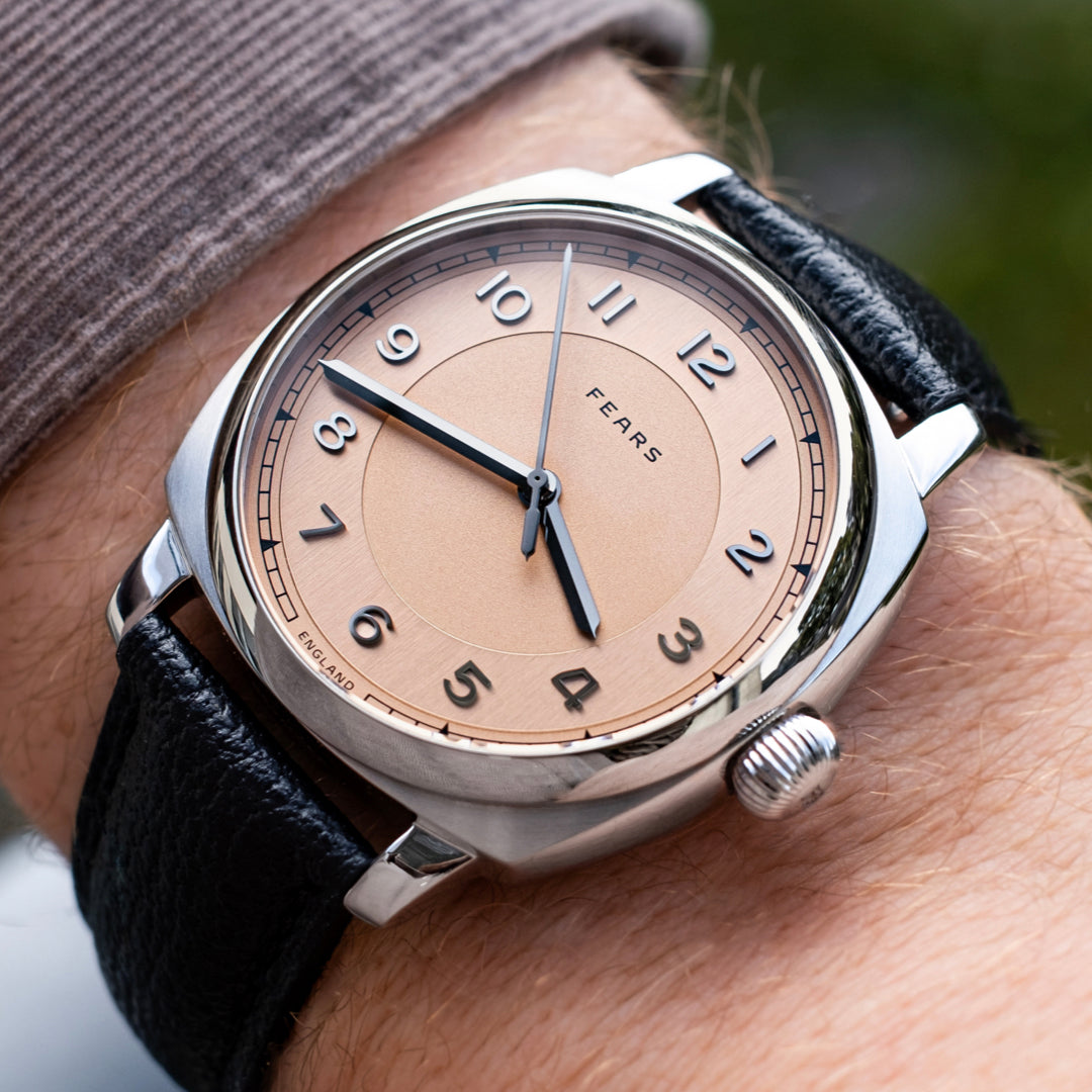 Fears Brunswick 40 Copper Salmon Dial (In Stock - Ships Now)