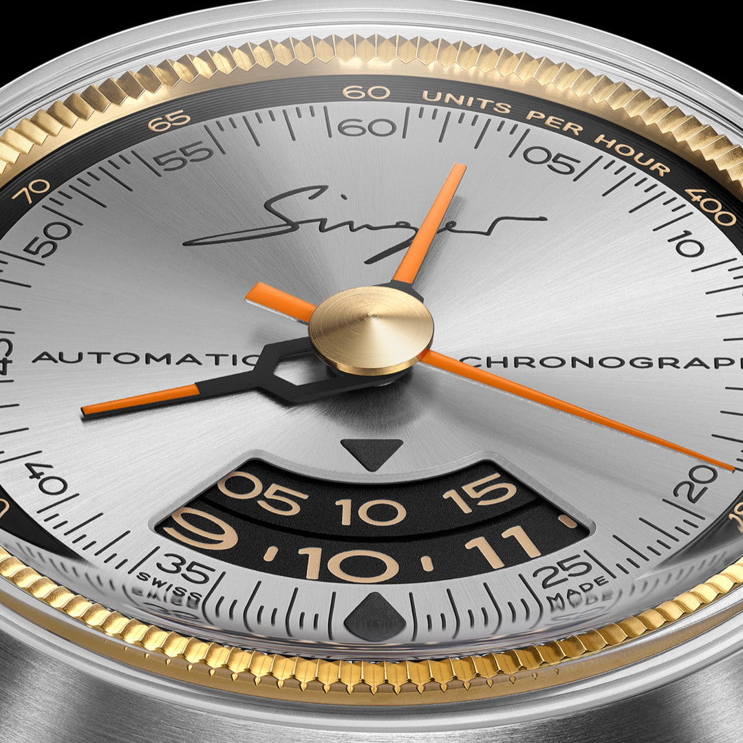 Singer Reimagined 1969 Chronograph Sunray Grey SR201-S