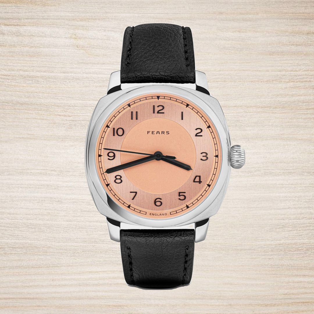 Fears Brunswick 40 Copper Salmon Dial (In Stock - Ships Now)