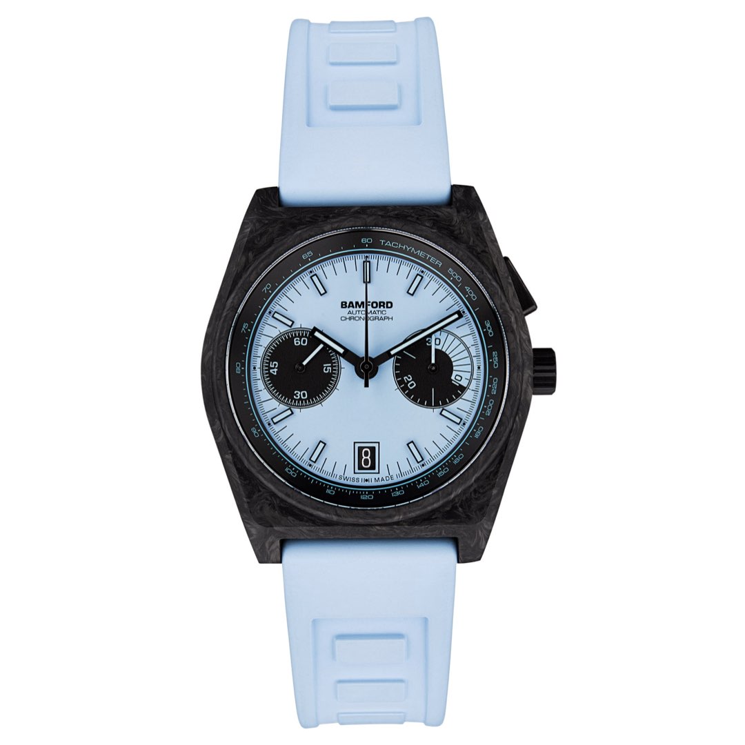 Bamford London B347 Carbon Aqua Blue (In-stock - Ships Now)