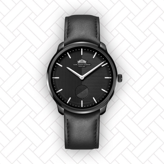 Carl Suchy & Söhne Waltz N°1 – Black Case Black Dial (Built to Order)