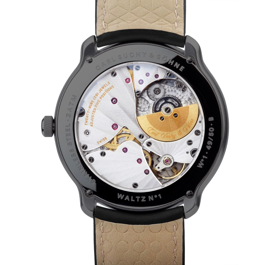 Carl Suchy & Söhne Waltz N°1 – Black Case Black Dial (Built to Order)
