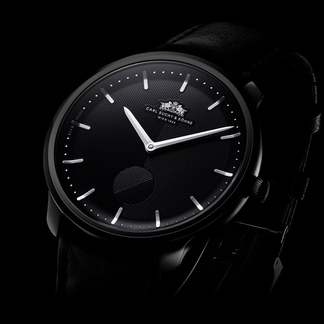 Carl Suchy & Söhne Waltz N°1 – Black Case Black Dial (Built to Order)