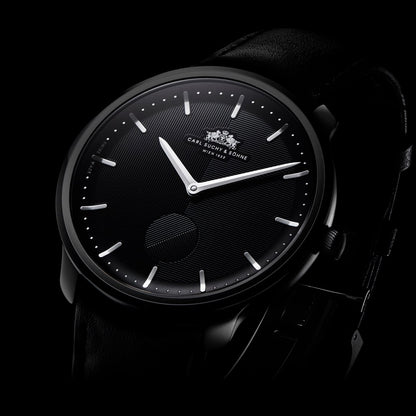 Carl Suchy & Söhne Waltz N°1 – Black Case Black Dial (Built to Order)