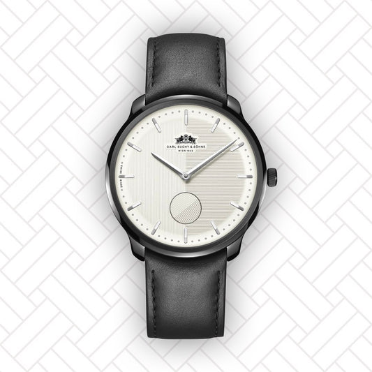 Carl Suchy & Söhne Waltz N°1 – Black Case Silver Dial (Built to Order)