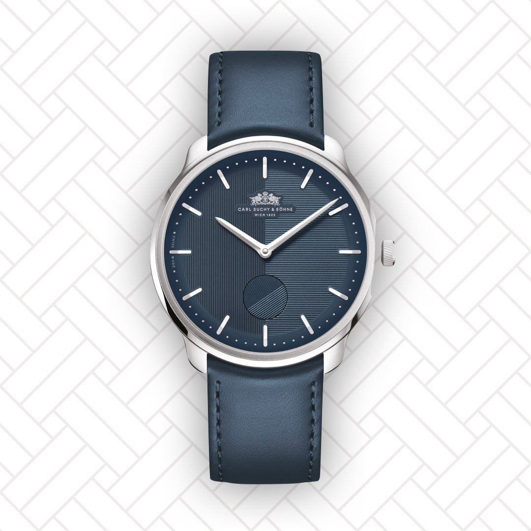 Carl Suchy & Söhne Waltz N°1 – Stainless Steel Case Blue Dial (Built to Order)