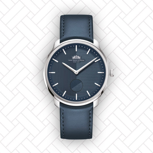 Carl Suchy & Söhne Waltz N°1 – Stainless Steel Case Blue Dial (Built to Order)
