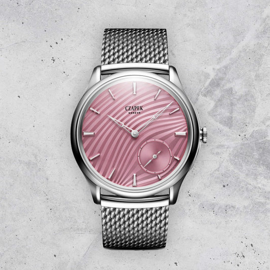 Czapek Promenade Plissé Rose 38mm (Pre-order)