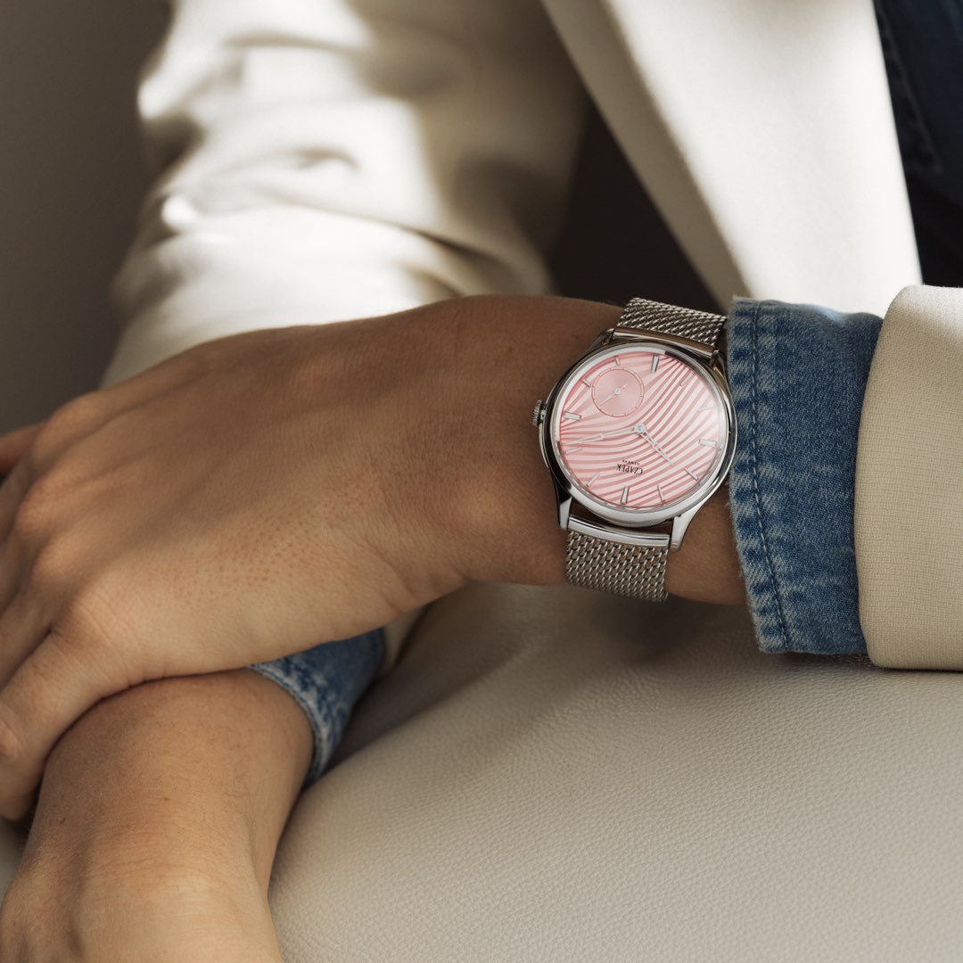 Czapek Promenade Plissé Rose 38mm (Pre-order)