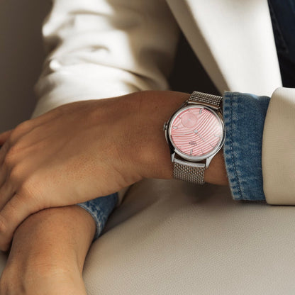 Czapek Promenade Plissé Rose 38mm (Pre-order)