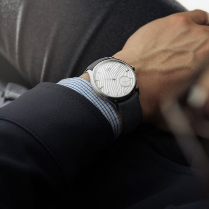 Czapek Promenade Plissé Pearl White 38mm (Pre-order)