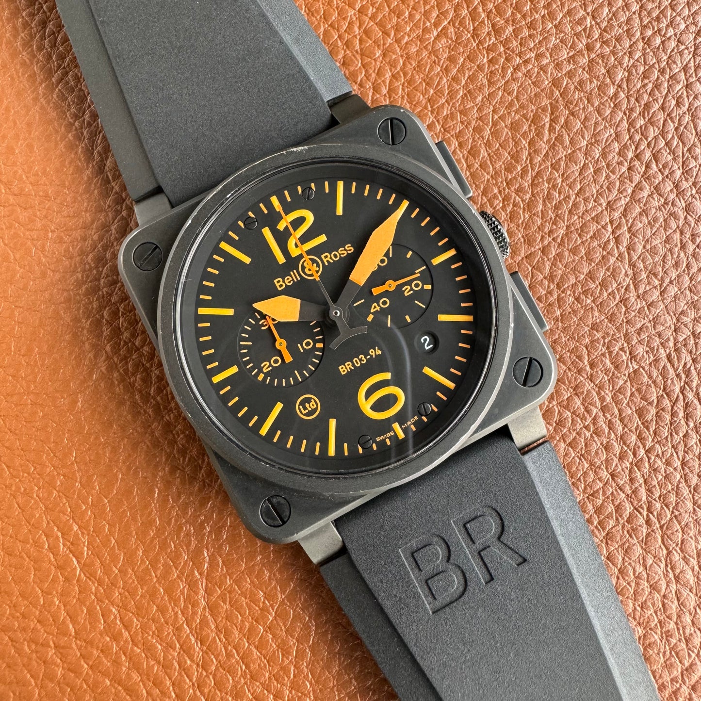 Bell & Ross BR 03-94 Orange Limited Edition BR 03-94-S-01225 (Pre-owned)