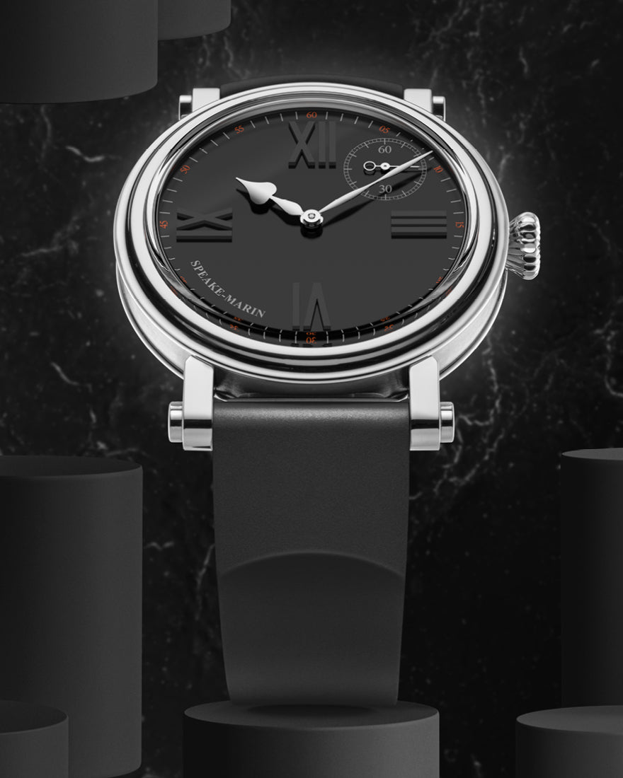 Speake Marin Academic Black Tie 42mm In stock Ships Now