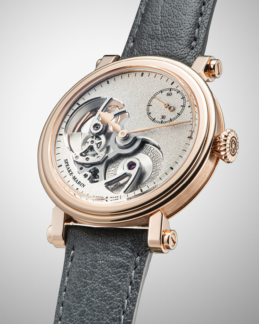 Speake-Marin Openworked Sandblasted Red Gold 38mm (Special Order)