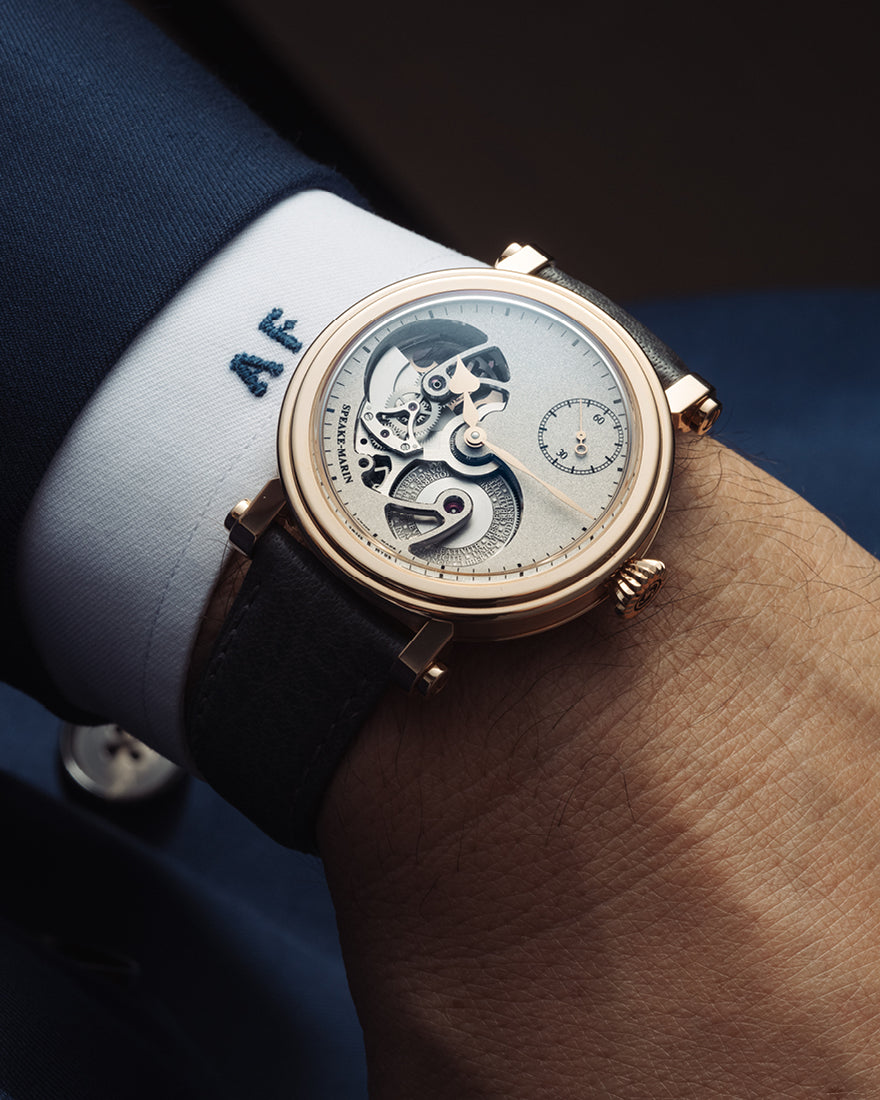 Speake-Marin Openworked Sandblasted Red Gold 38mm (Special Order)