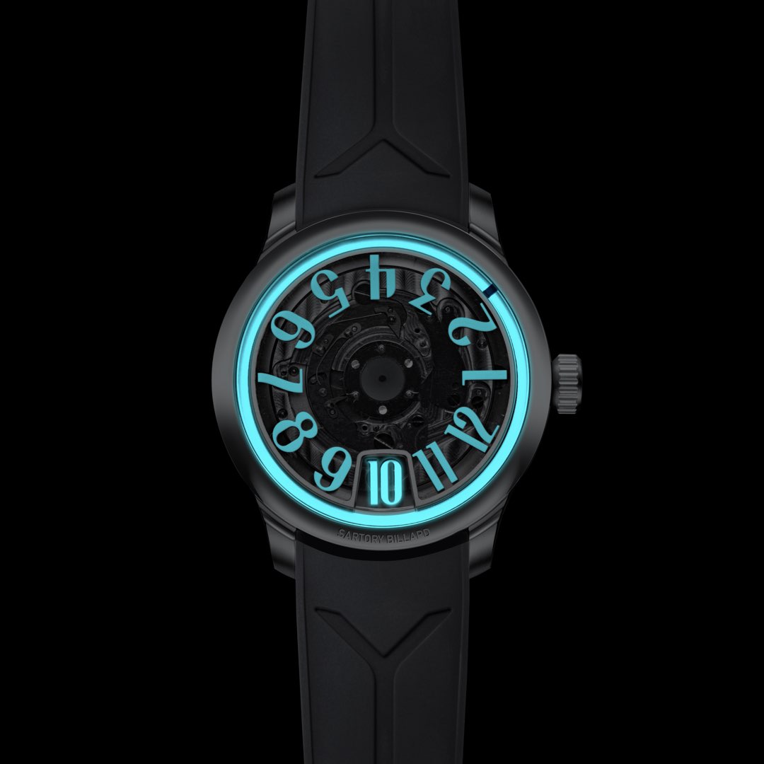 Sartory-Billard SB10 Jump Hour – Sapphire Black (Pre-order)