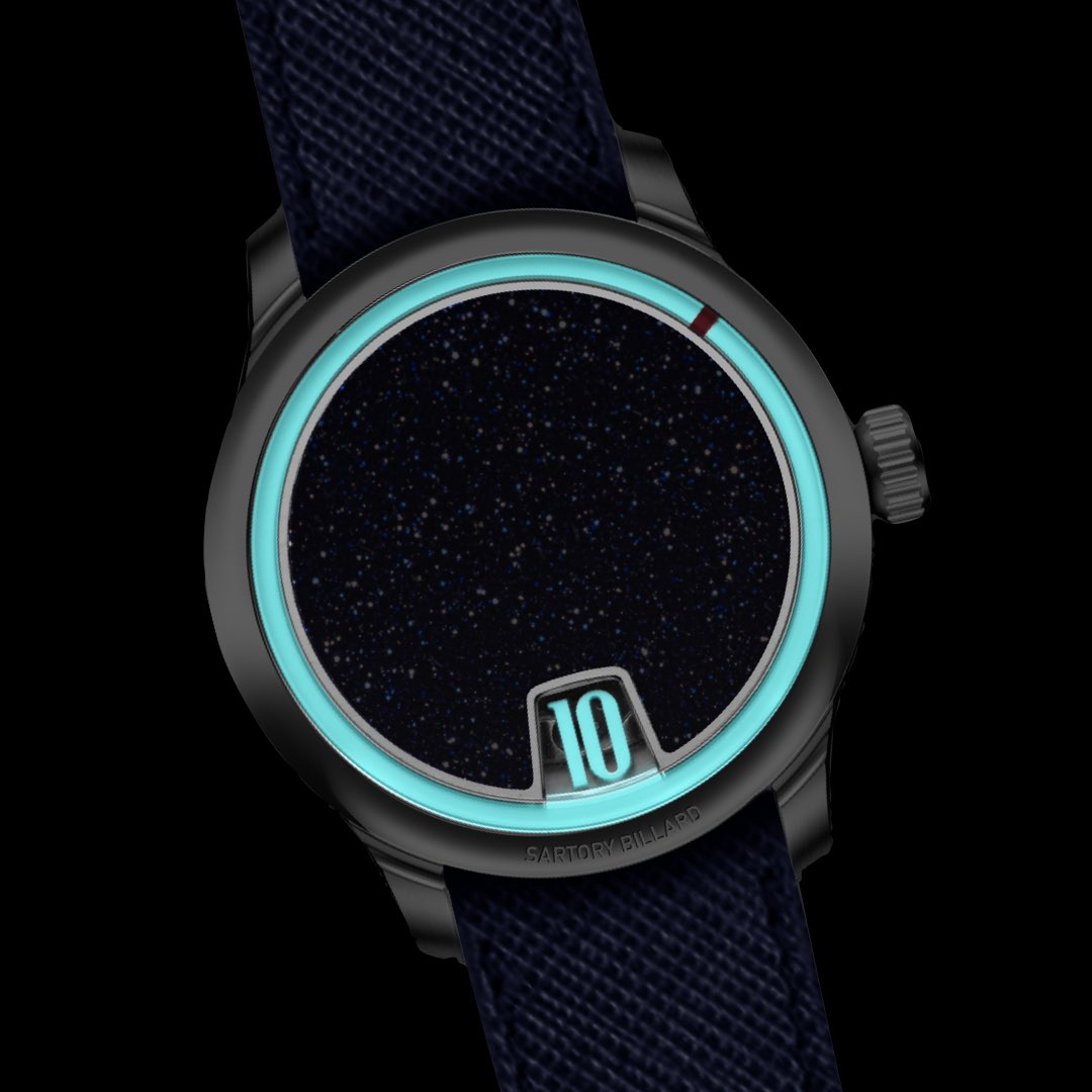 Sartory-Billard SB10 Jumping Hour – Blue Aventurine (Pre-order)