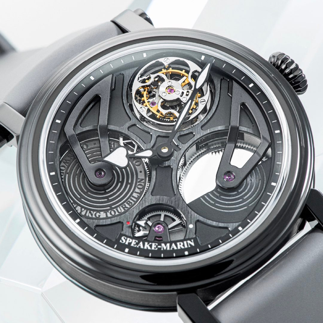 Speake-Marin Openworked Tourbillon Black DLC 38mm (In-stock - Ships Now)