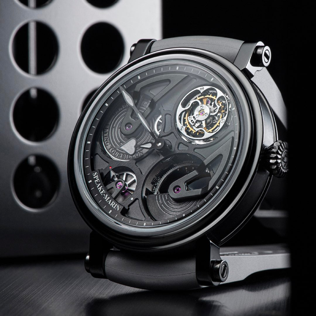 Speake-Marin Openworked Tourbillon Black DLC 38mm (In-stock - Ships Now)