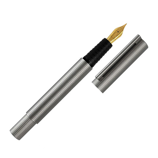 Otto Hutt design08 Ruthenium Fountain Pen - 18K Gold Nib (M)